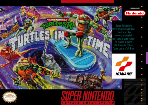 Capa de Teenage Mutant Ninja Turtles IV: Turtles in Time